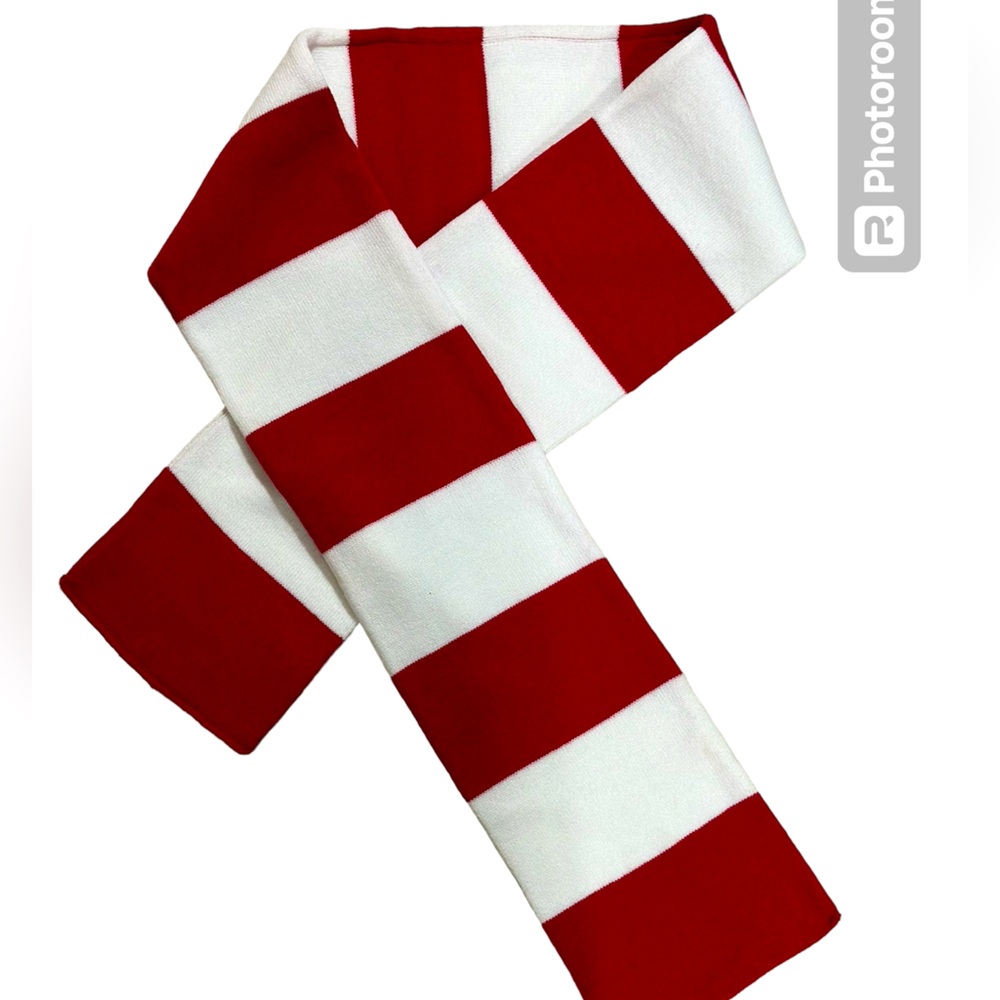 Red/White Striped Scarf